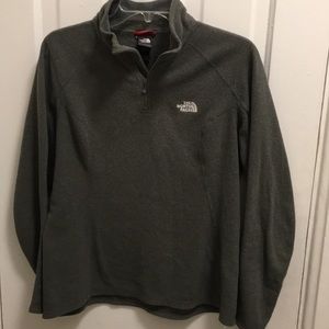 Dark Gray North Face Fleece 3/4 Zip Up